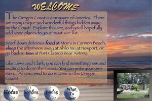 Oregon Coast Website Mock-up